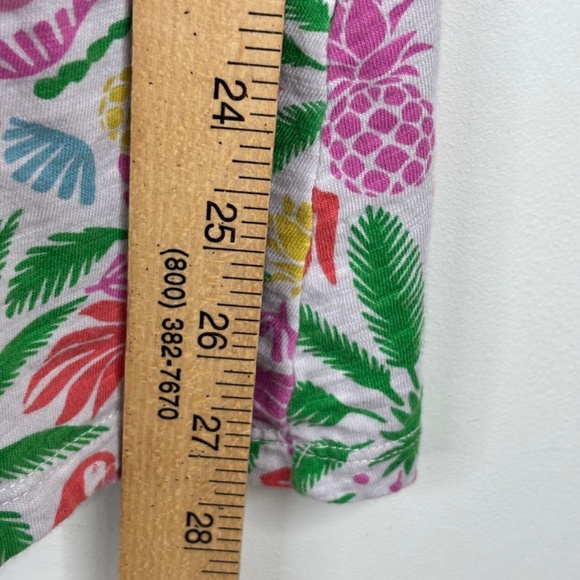 Mini Boden Dress 11-12 Tropical Floral Parrot Pockets Short Sleeve Preppy Beach - Picture 8 of 11